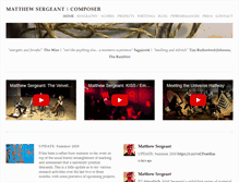 Tablet Screenshot of matthewsergeant.com